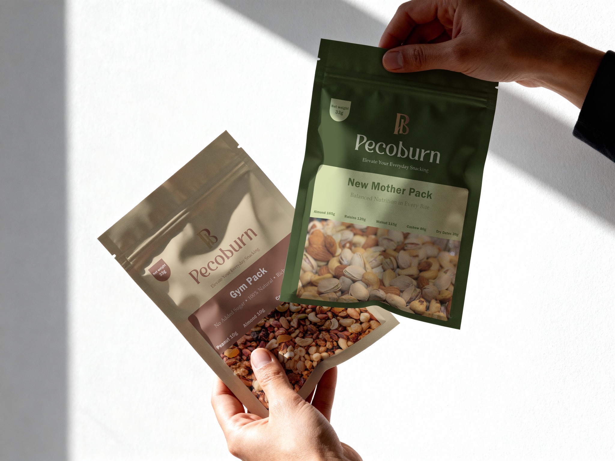Pecoburn coffee pouch mockup