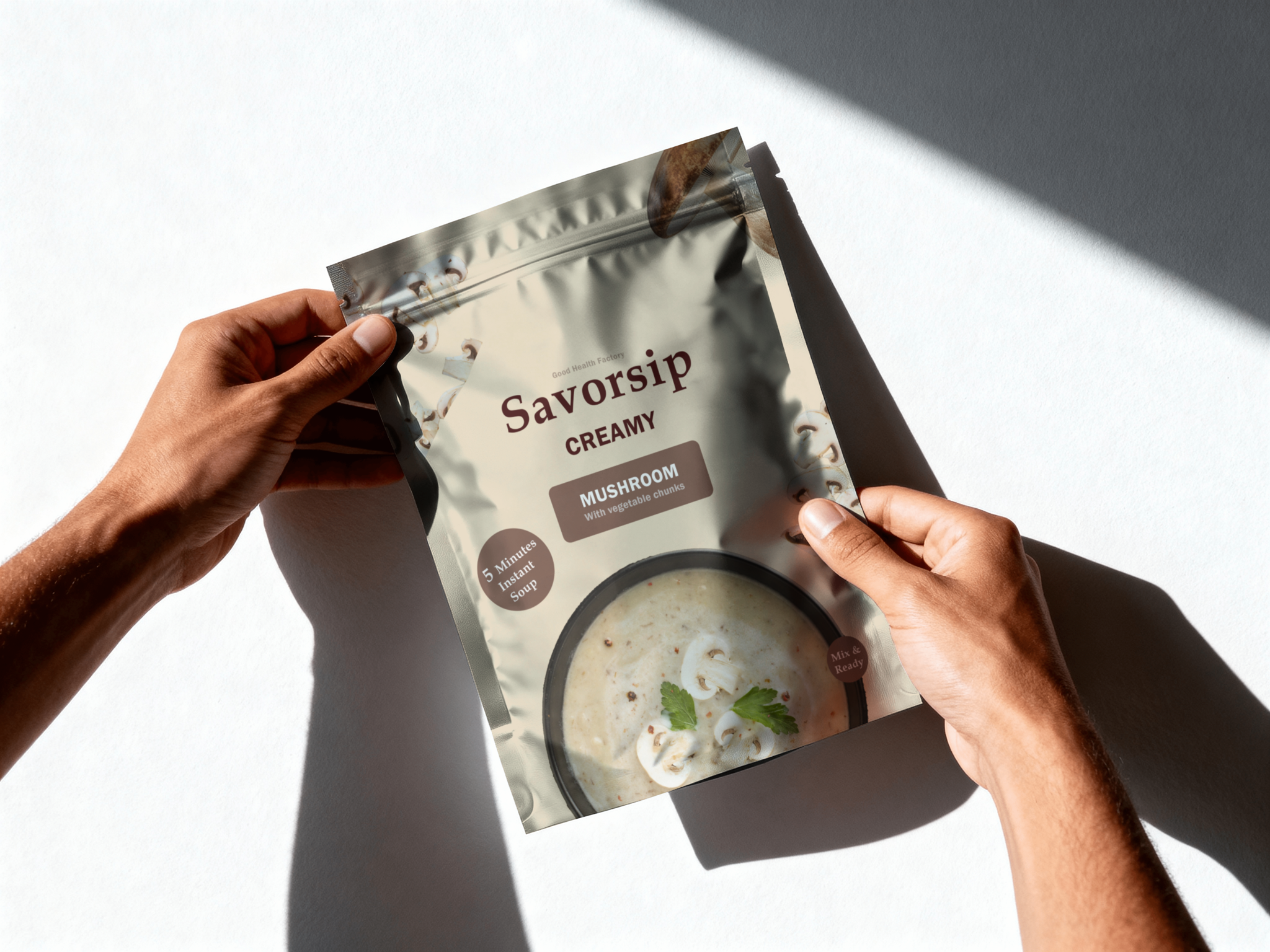 Stand-up pouch packaging mockup